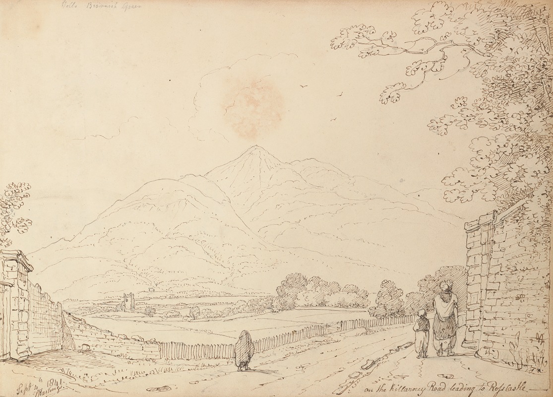 Thomas Hastings - On the Killarney Road Leading to Ross Castle, 4 September 1841