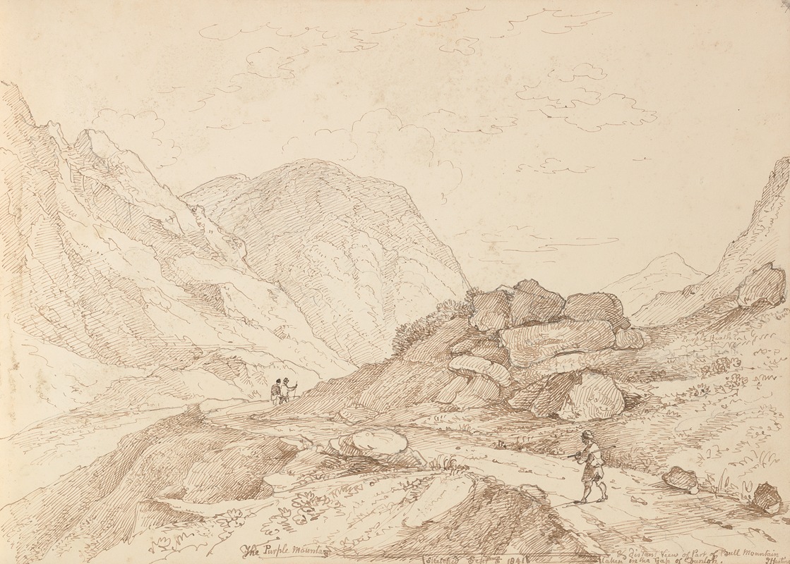 Thomas Hastings - The Purple Mountains, 6 September 1841