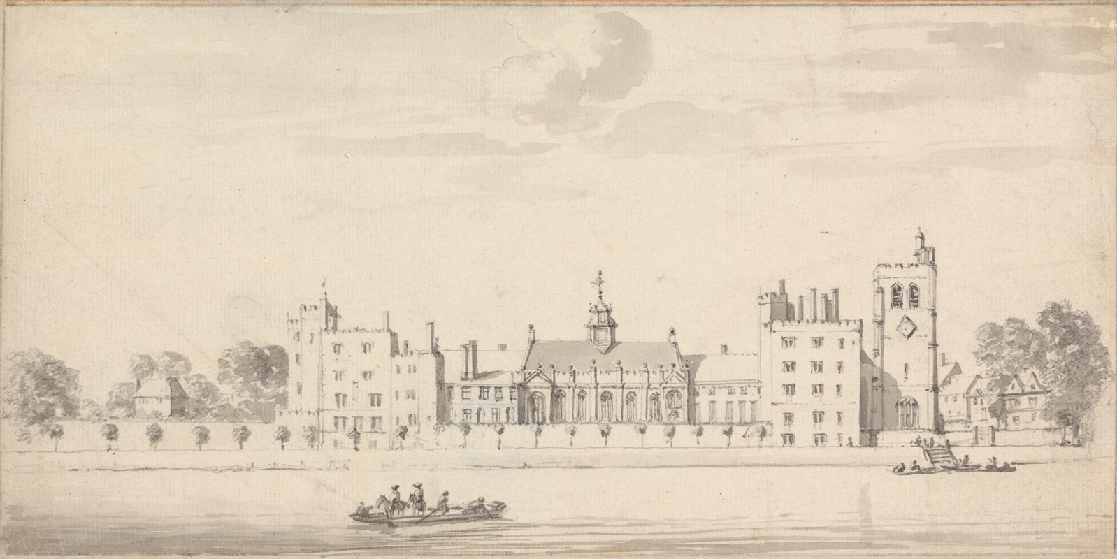 Thomas Preist - Lambeth Palace from Across the River