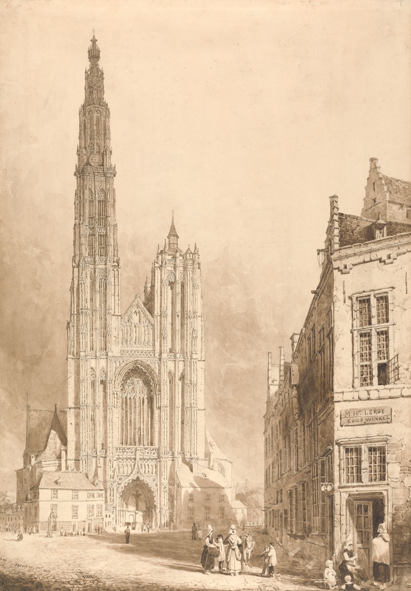 Thomas Sidney Cooper - View of Antwerp Cathedral
