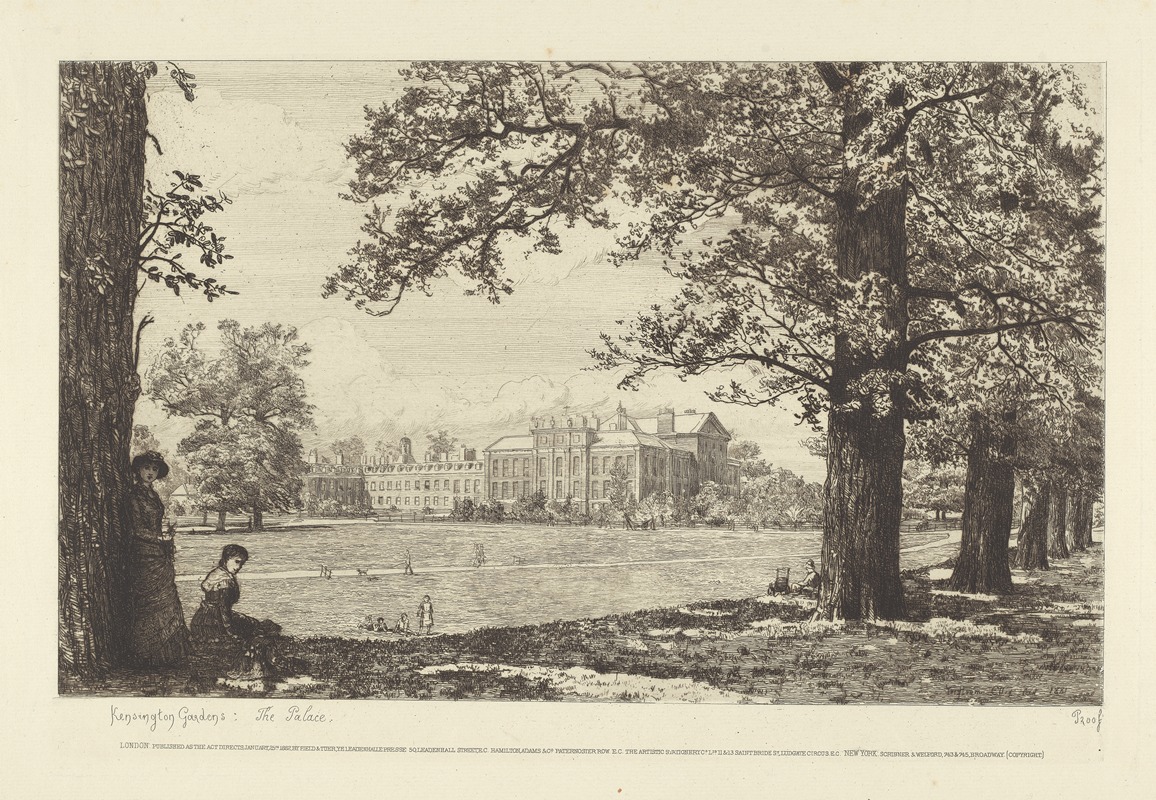 Tristram James Ellis - Kensington Gardens: The Palace