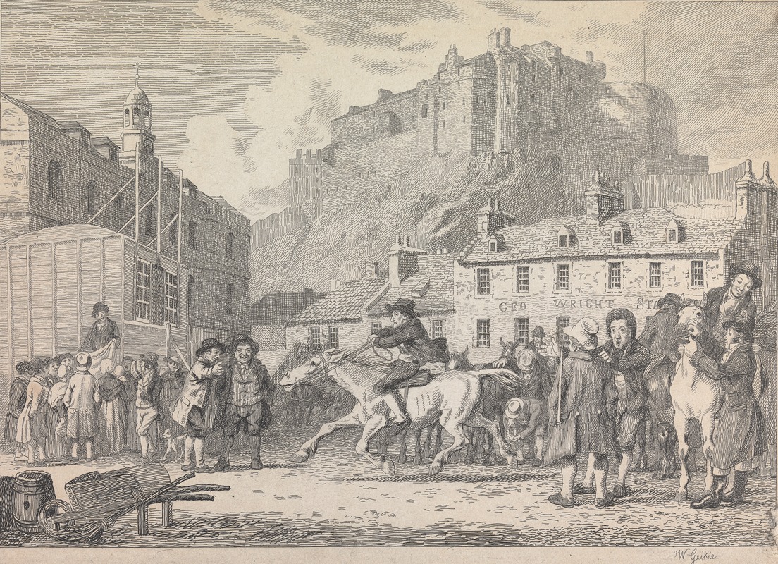 Walter Geikie - Edinburgh Castle and Horse Fair