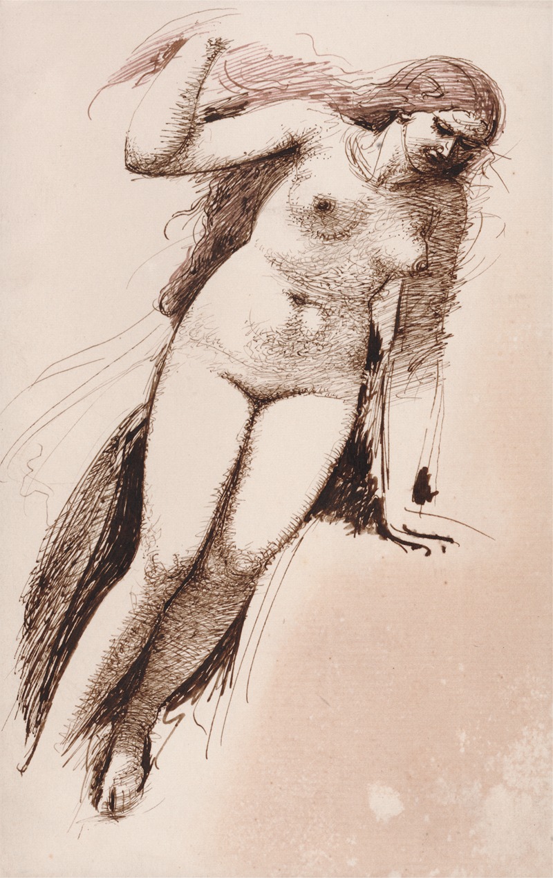 William Edward Frost - Standing Female Nude
