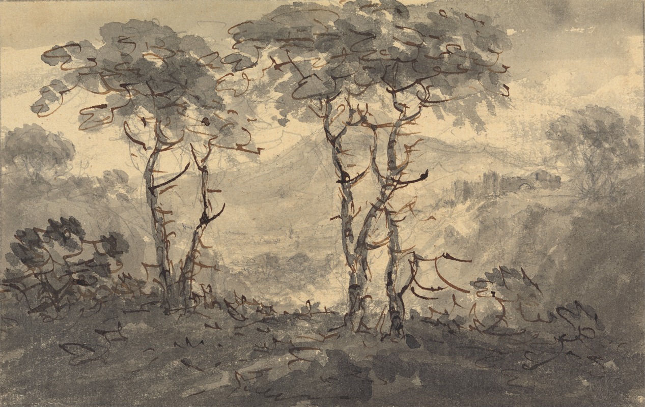 William Gilpin - Fir Trees in a Mountain Landscape