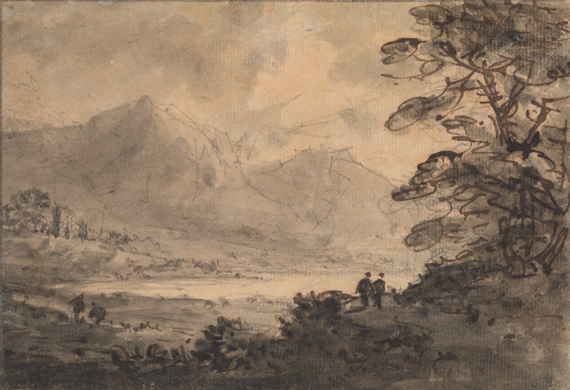 William Gilpin - Landscape with Four Figures