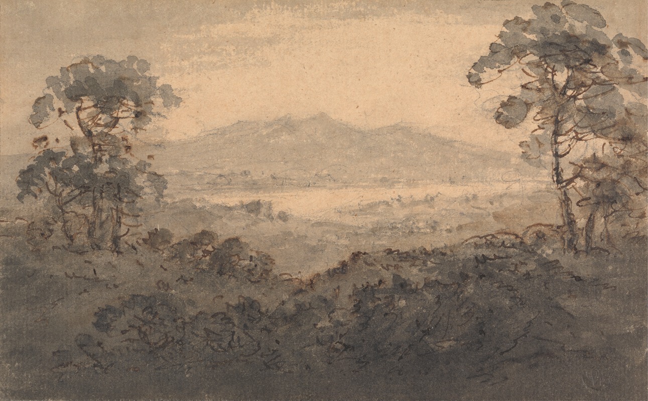 William Gilpin - Landscape with Lake and Mountains