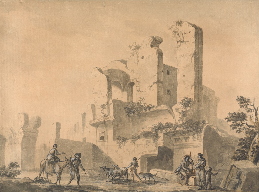 William Hamilton - Ruins in Rome