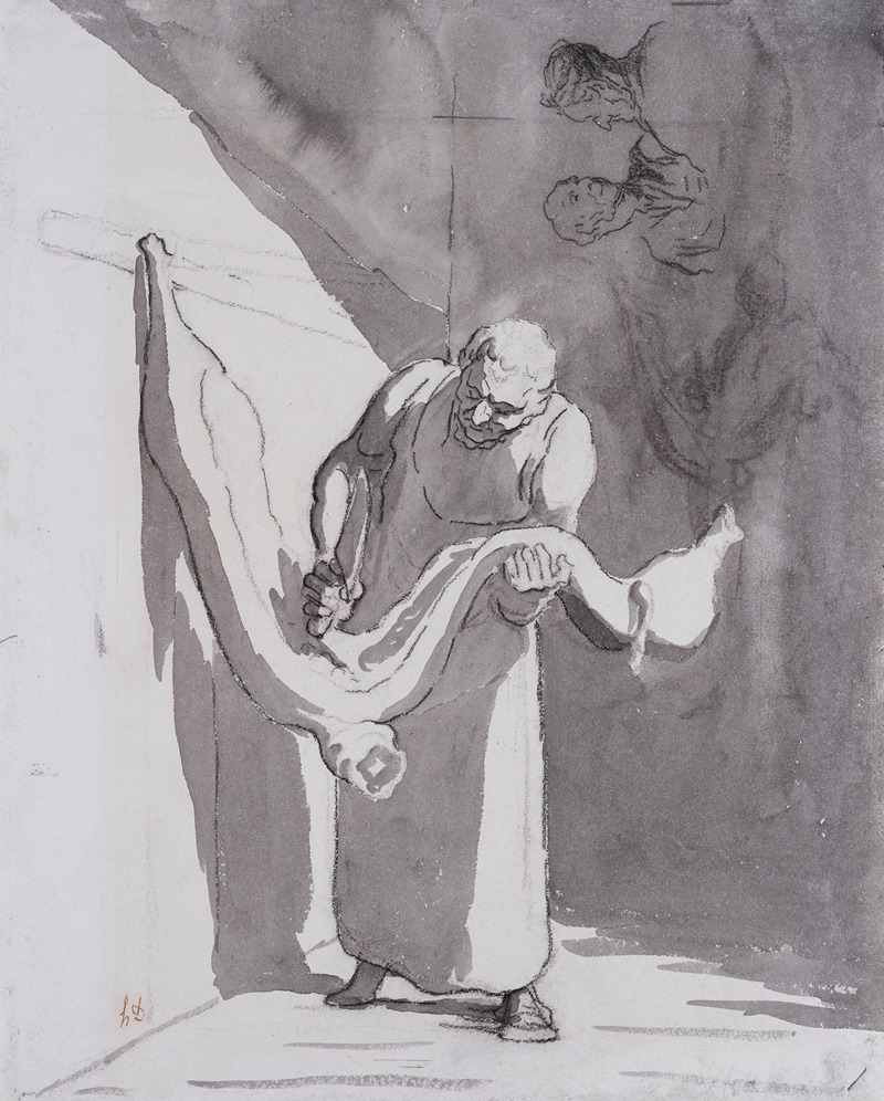 Honoré Daumier - Le boucher