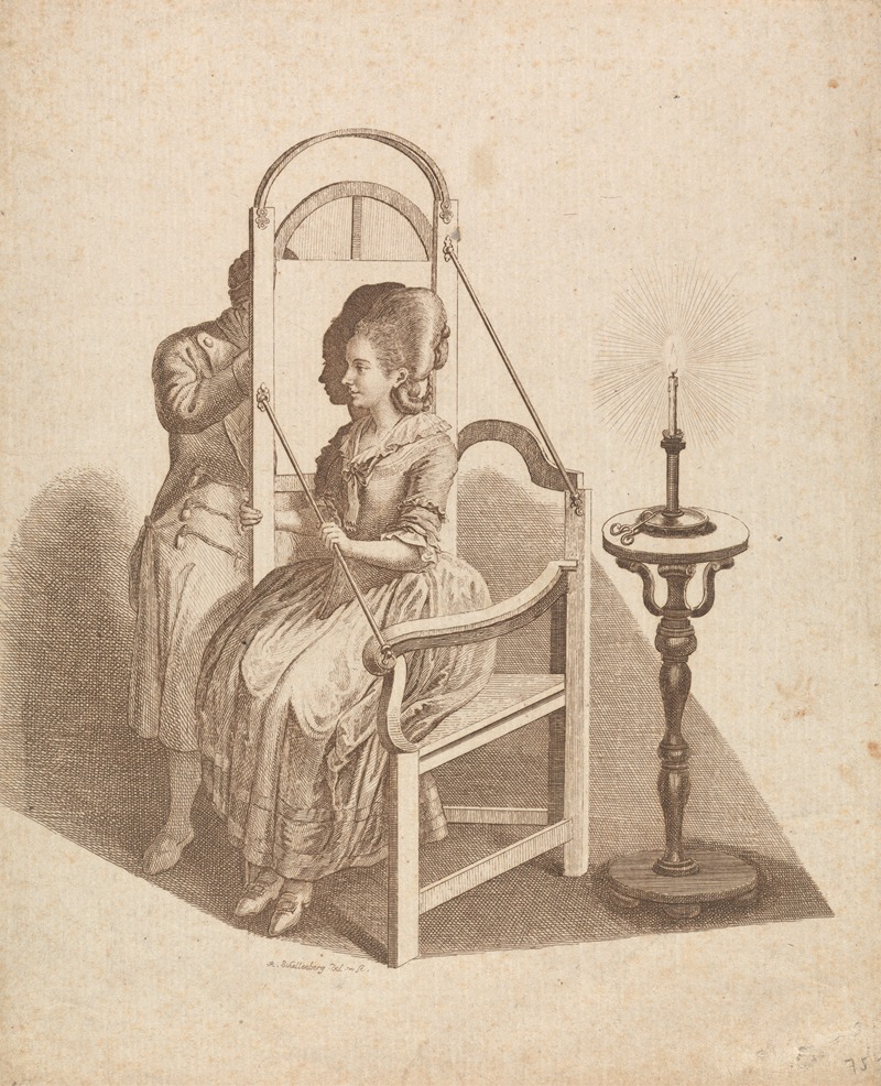 Johann Rudolph Schellenberg - Artist Drawing a Woman’s Silhouette