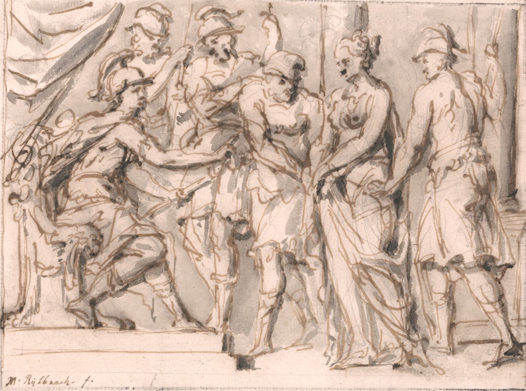 John Michael Rysbrack - Sketch for ‘The Continence of Scipio’