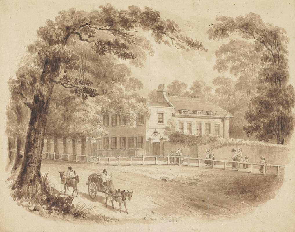 John Thomas Smith - The Residence of George Stevens, F.R.S.