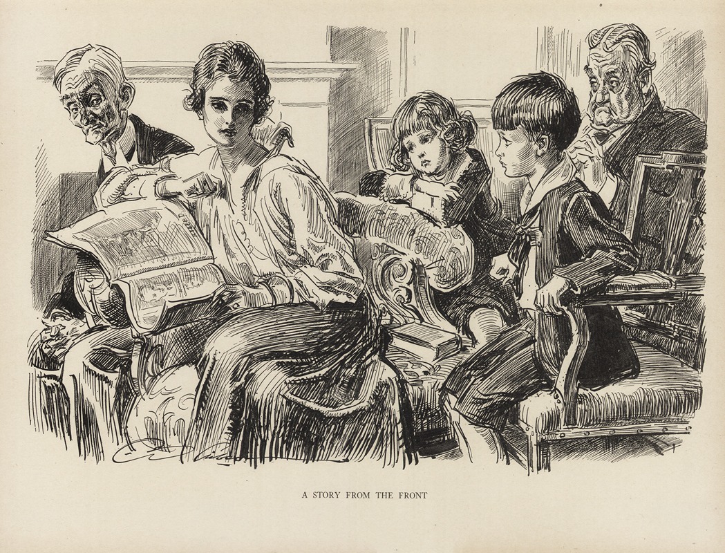 Charles Dana Gibson - A story from the front