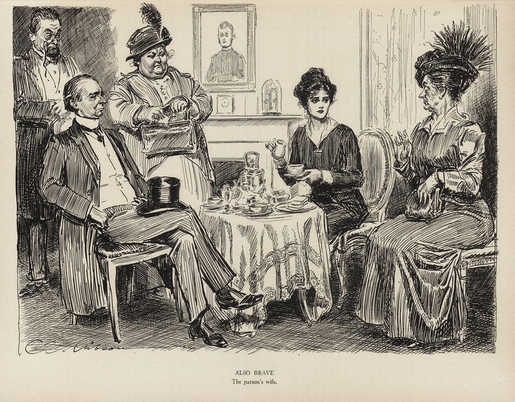 Charles Dana Gibson - Also Brave – The Parson’s wife