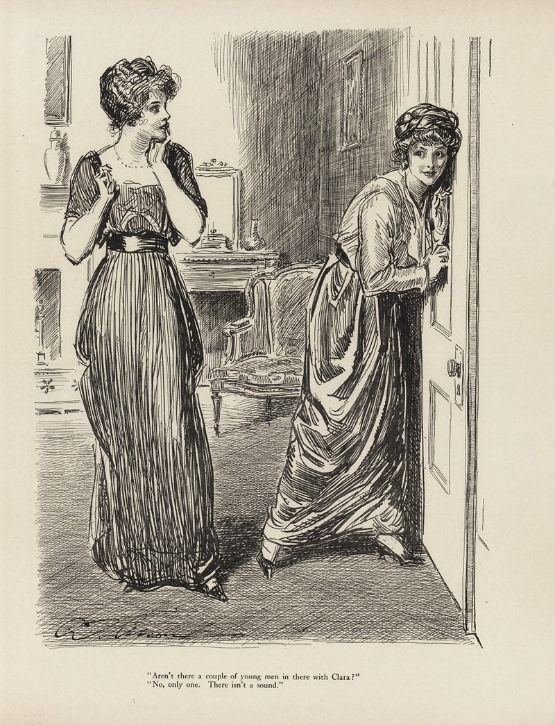 Charles Dana Gibson - ‘Aren’t there a couple of young men in there with Clara’