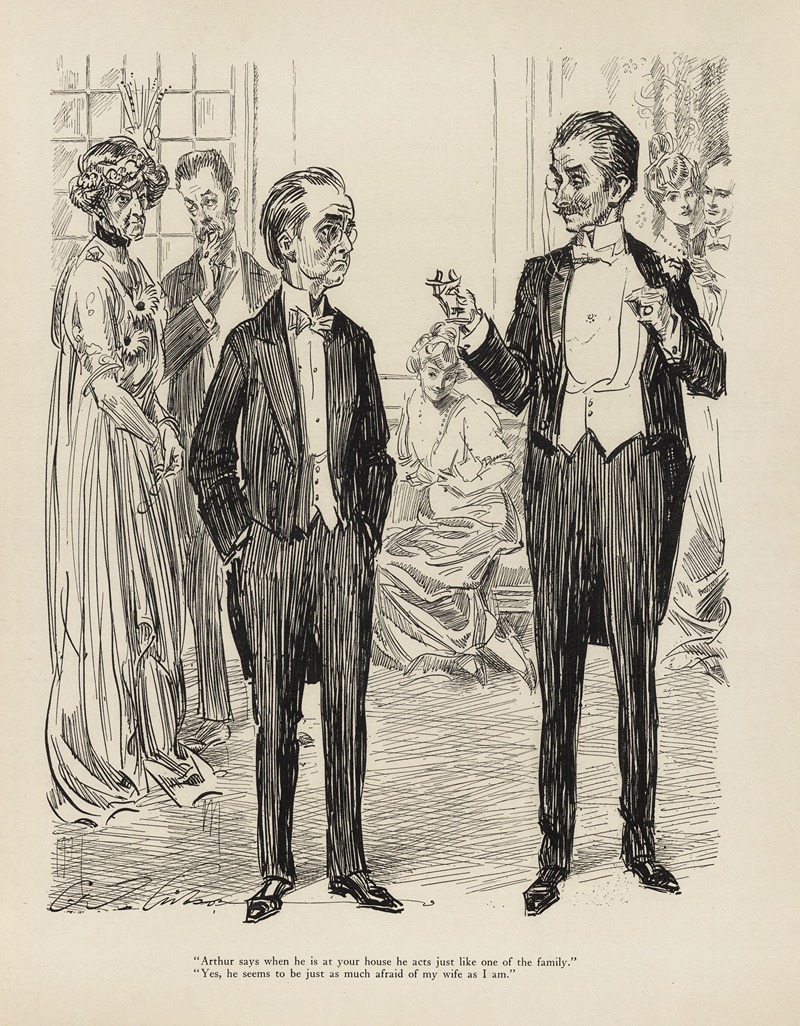 Charles Dana Gibson - ‘Arthur says when he is at your house he acts just like one of the family’