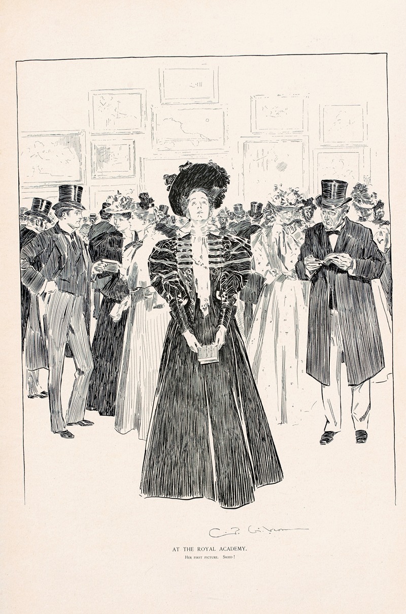 Charles Dana Gibson - At the Royal Academy