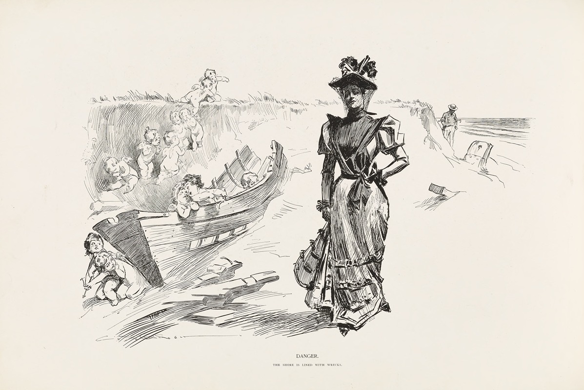 Charles Dana Gibson - Danger