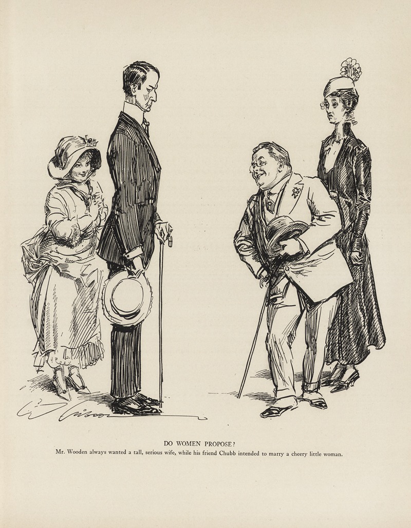 Charles Dana Gibson - Do women propose