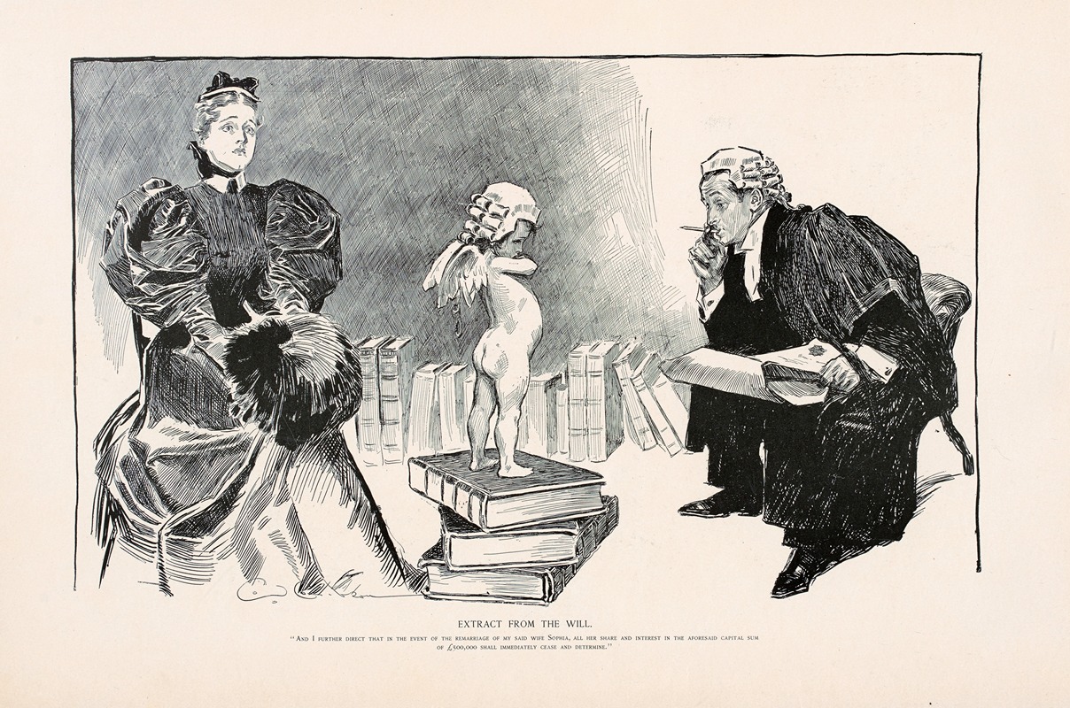 Charles Dana Gibson - Extract from the will