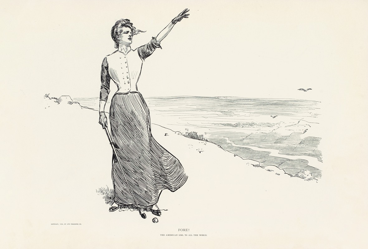 Charles Dana Gibson - Fore!