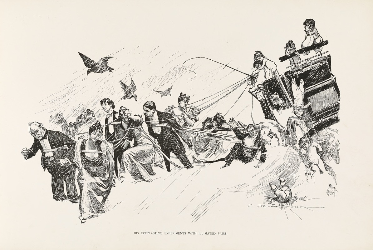 Charles Dana Gibson - His everlasting experiments with ill-mated pairs