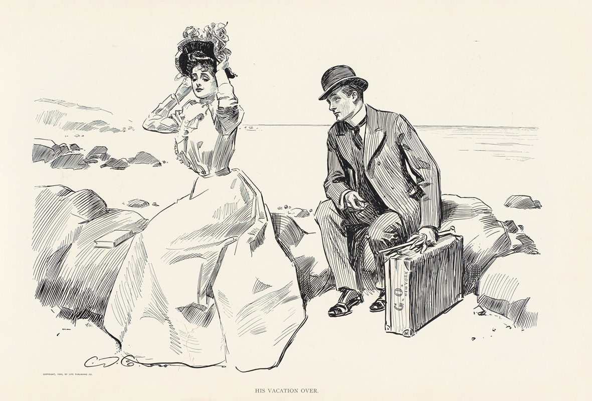 Charles Dana Gibson - His vacation over