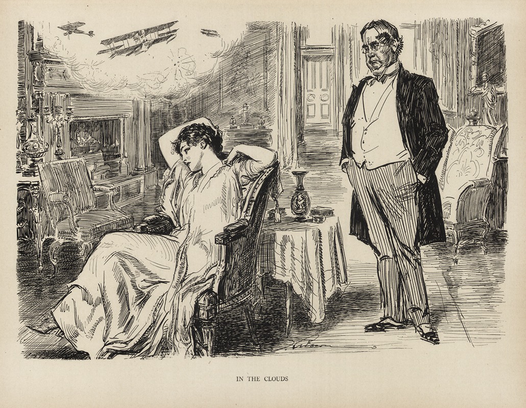 Charles Dana Gibson - In the clouds