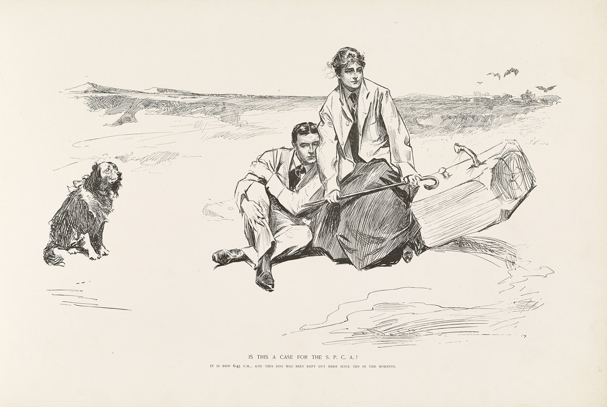 Charles Dana Gibson - Is this a case for the S.P.C.A
