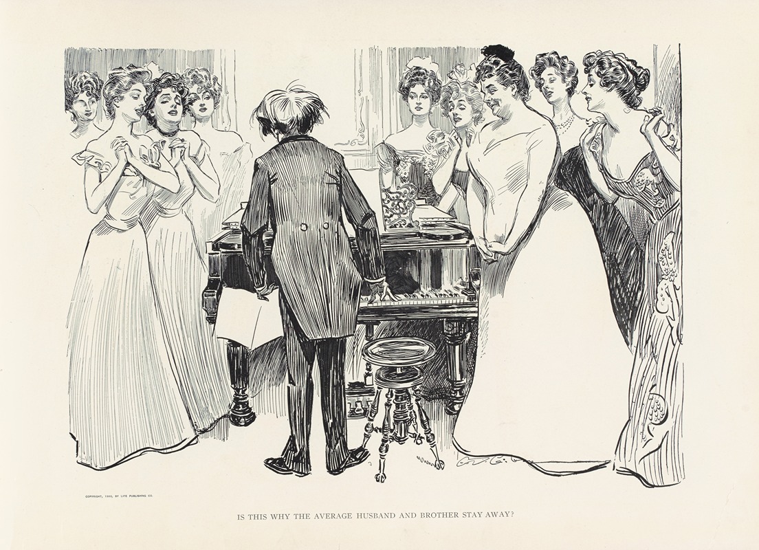 Charles Dana Gibson - Is this why the average husband and brother stay away