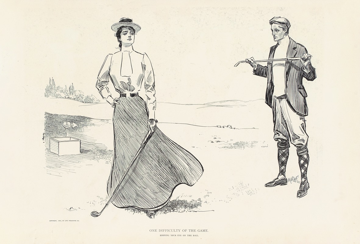 Charles Dana Gibson - One difficulty of the game