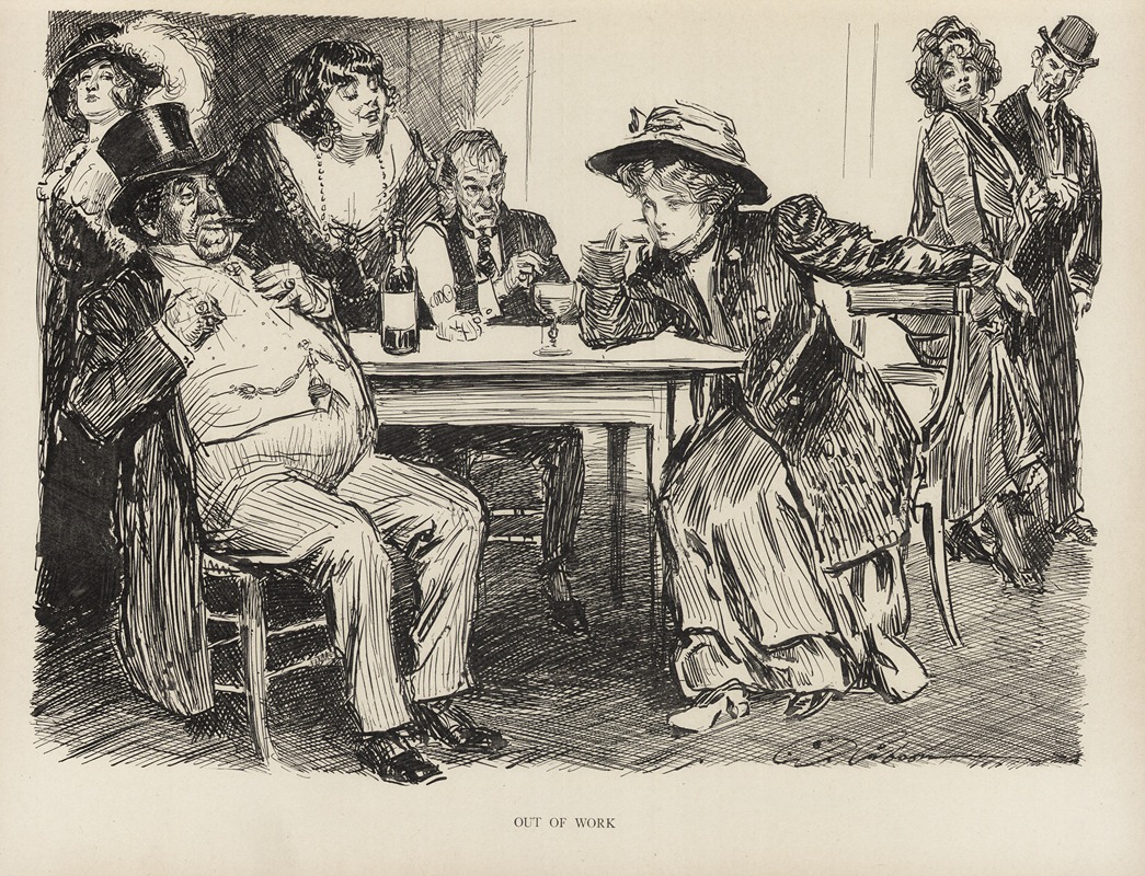 Charles Dana Gibson - Out of work