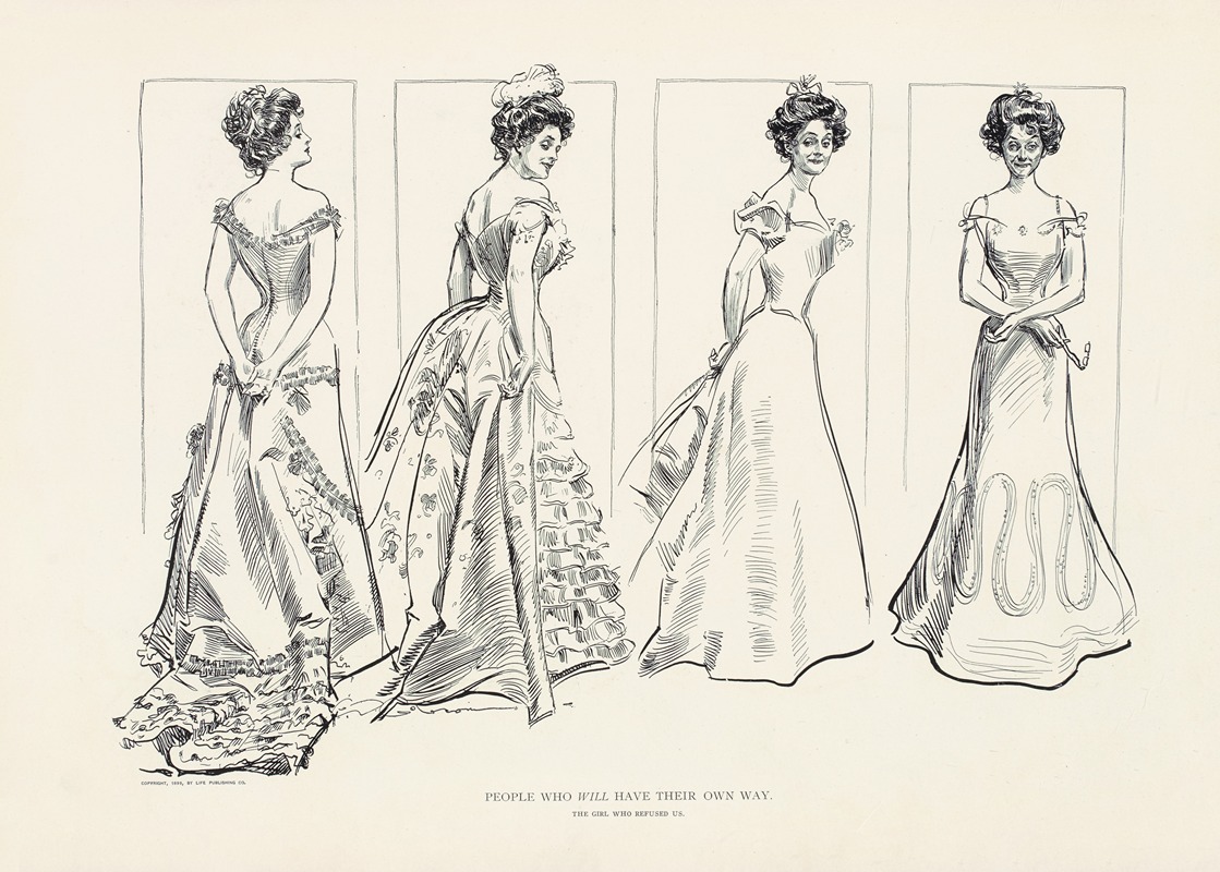 Charles Dana Gibson - People who will have their own way – The girl who refused us