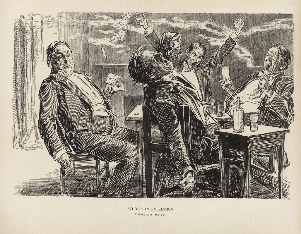 Charles Dana Gibson - Studies in expression – making it a jackpot