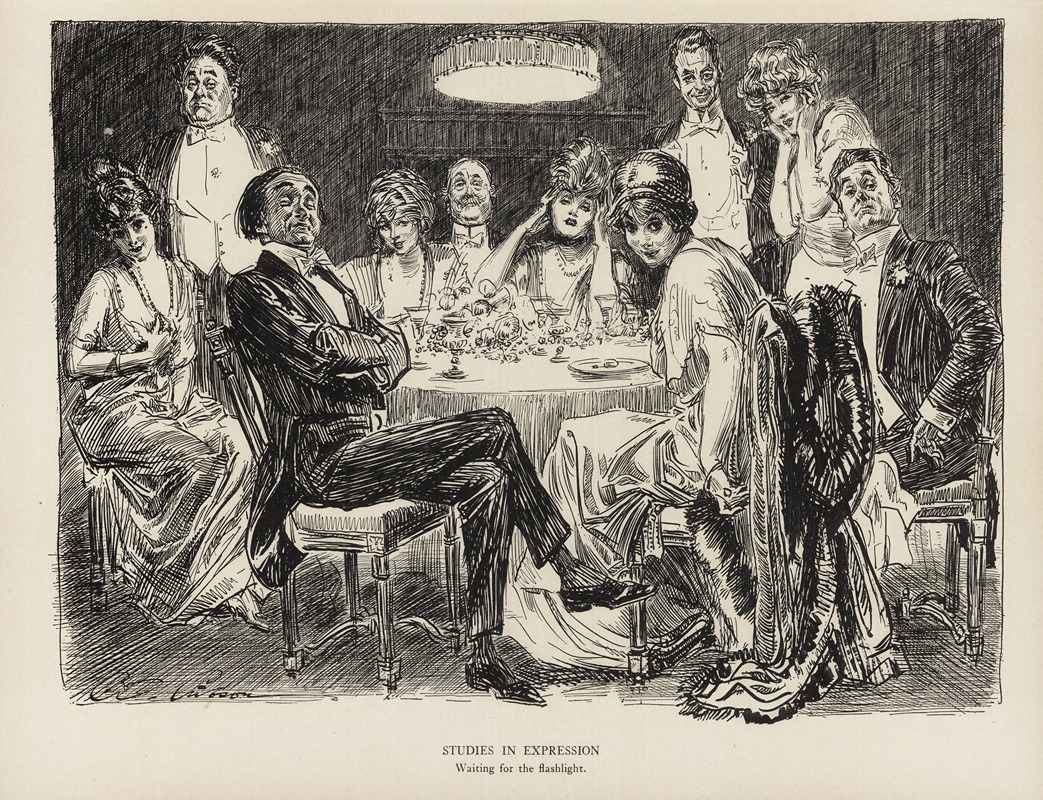Charles Dana Gibson - Studies in expression – Waiting for the flash light