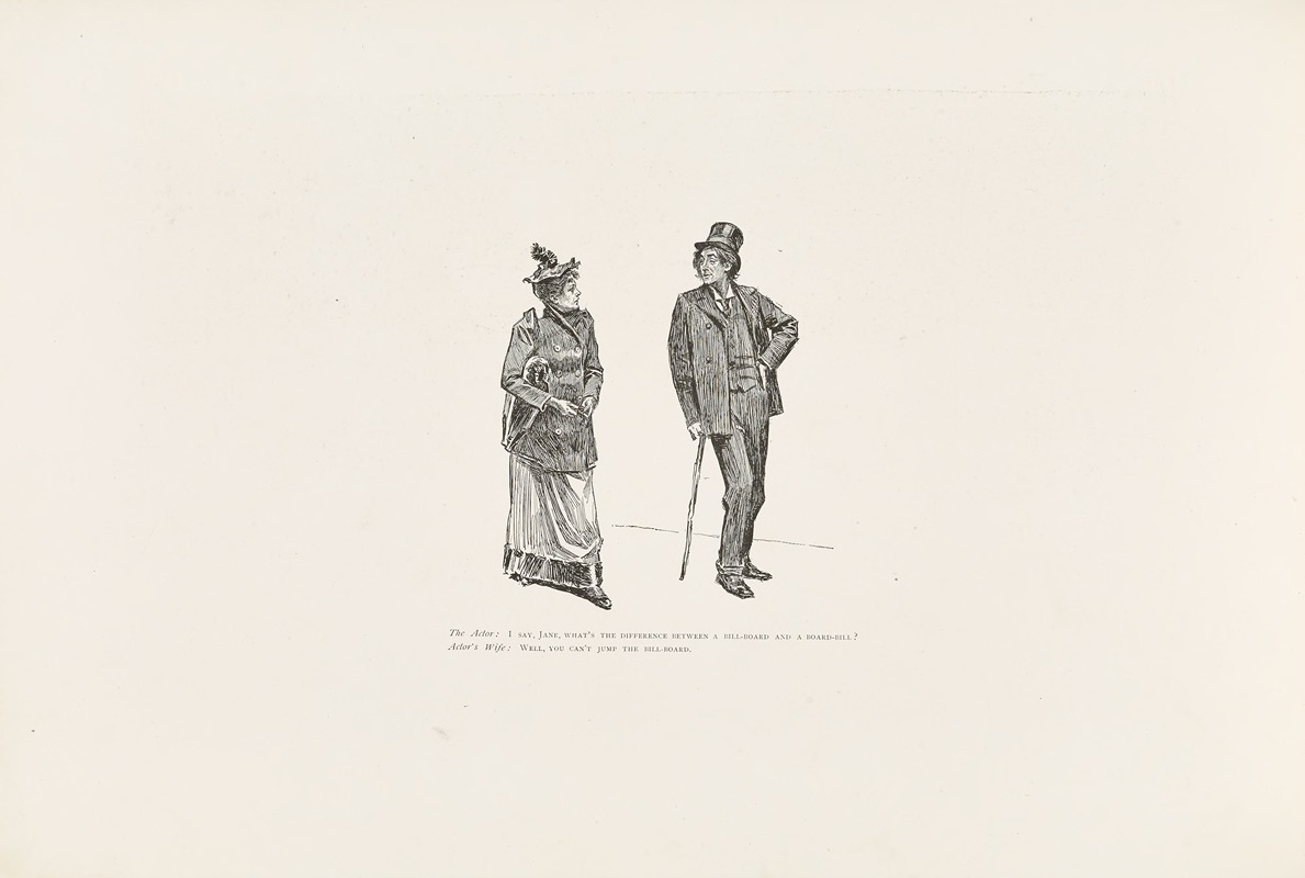 Charles Dana Gibson - The Actor; I say, Jane, what……