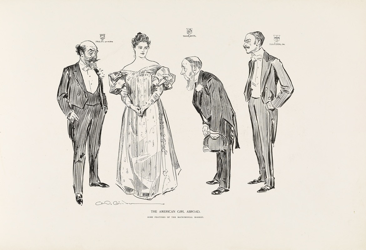 Charles Dana Gibson - The American Girl Abroad – Some features of the Matrimonial Market