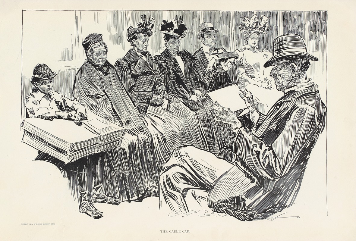 Charles Dana Gibson - The cable car