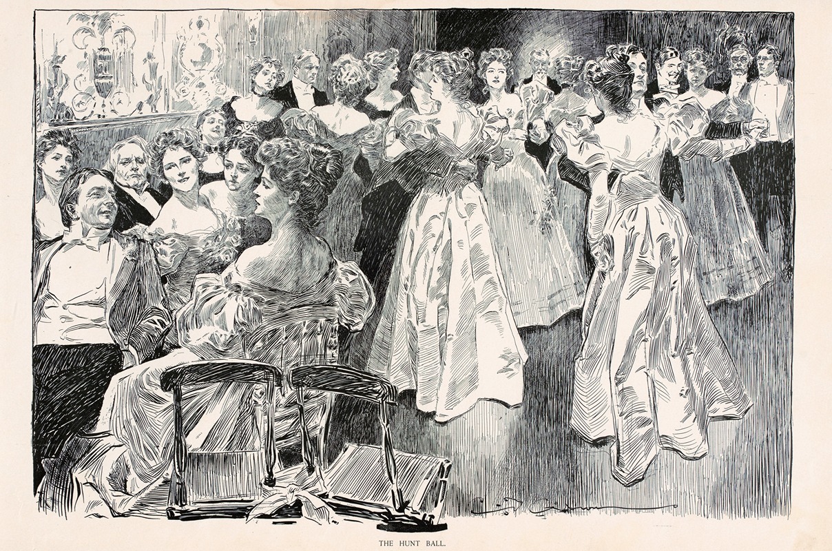 Charles Dana Gibson - The hunt ball