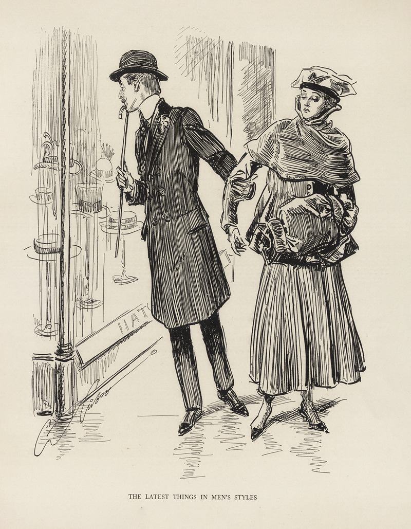 Charles Dana Gibson - The latest things in Men’s styles