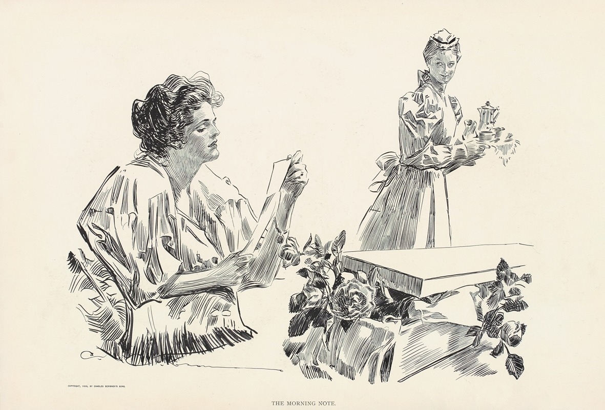 Charles Dana Gibson - The morning note