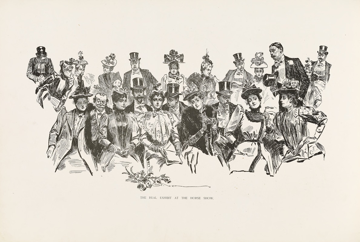 Charles Dana Gibson - The real exhibit at the horse show