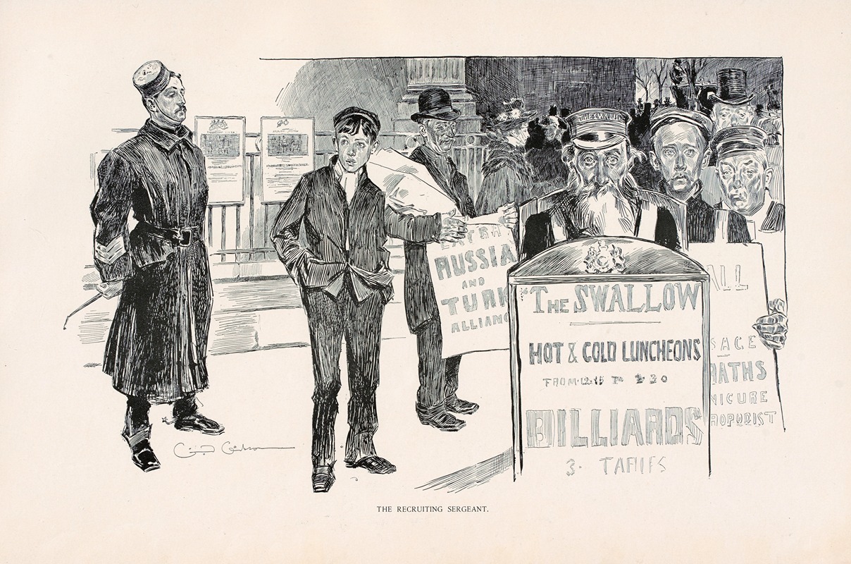 Charles Dana Gibson - The recruiting sergeant