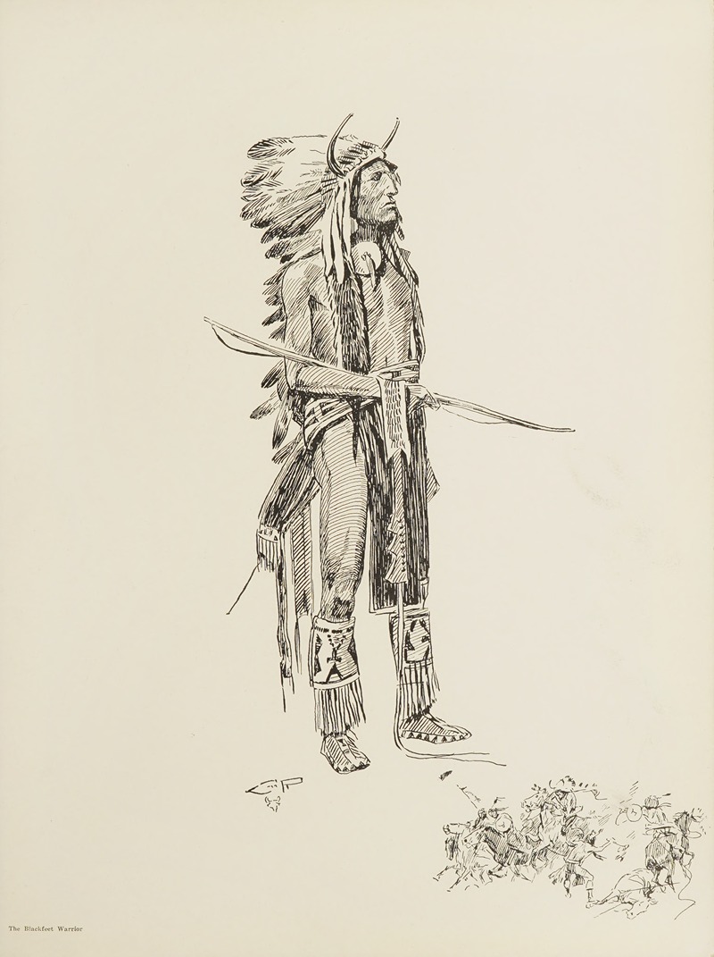 Charles Marion Russell - The Blackfeet Warrior