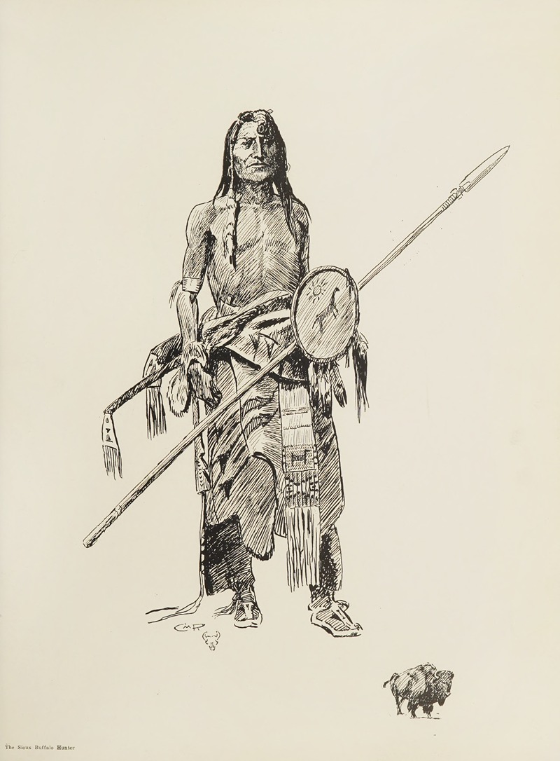 Charles Marion Russell - The Sioux Buffalo Hunter