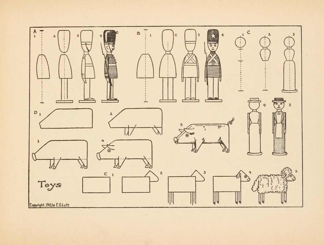 Edwin George Lutz - What to draw and how to draw it  Pl.07