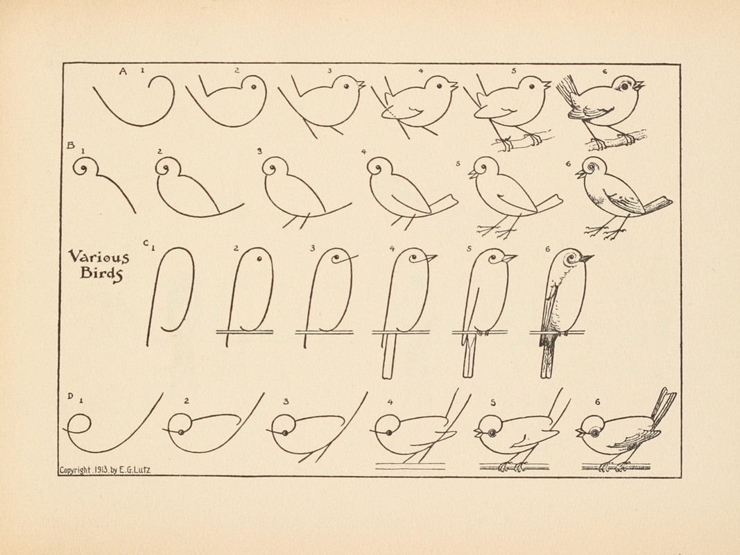 Edwin George Lutz - What to draw and how to draw it  Pl.29