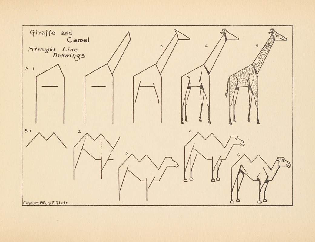 Edwin George Lutz - What to draw and how to draw it  Pl.43