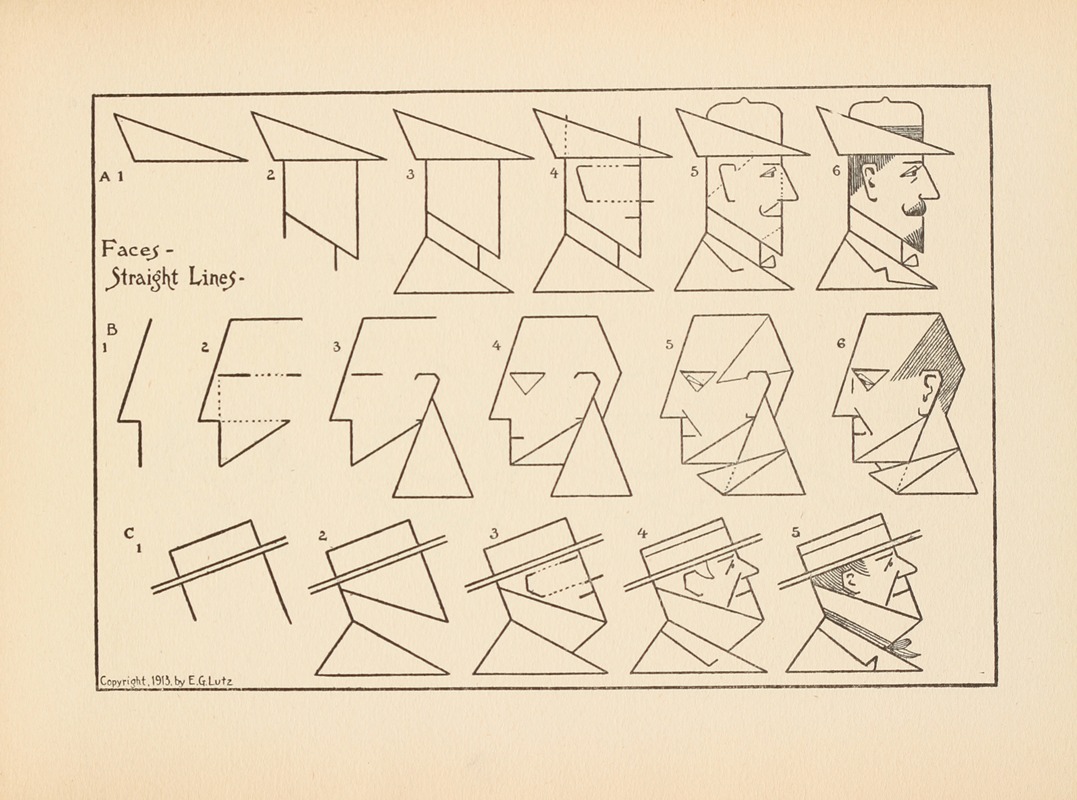 Edwin George Lutz - What to draw and how to draw it  Pl.49