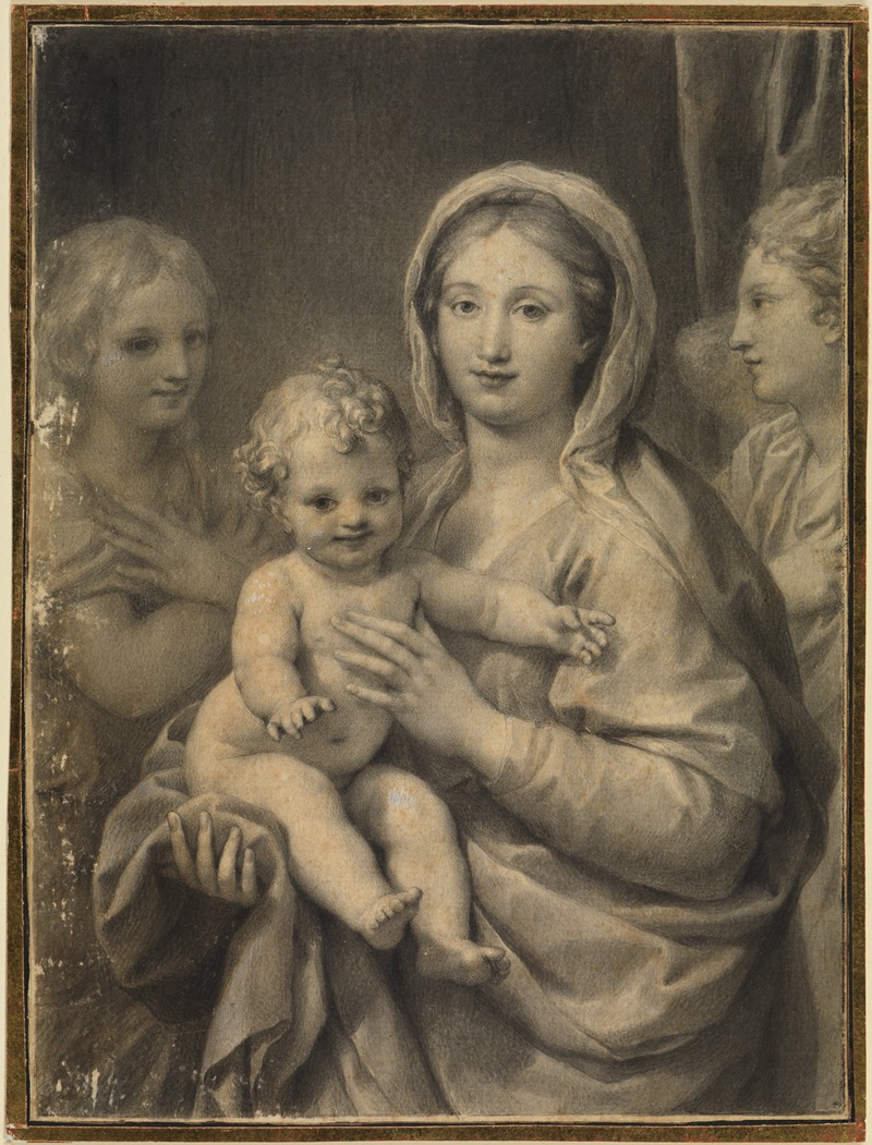 Anton Raphael Mengs - Madonna mit dem Kind und zwei Engel