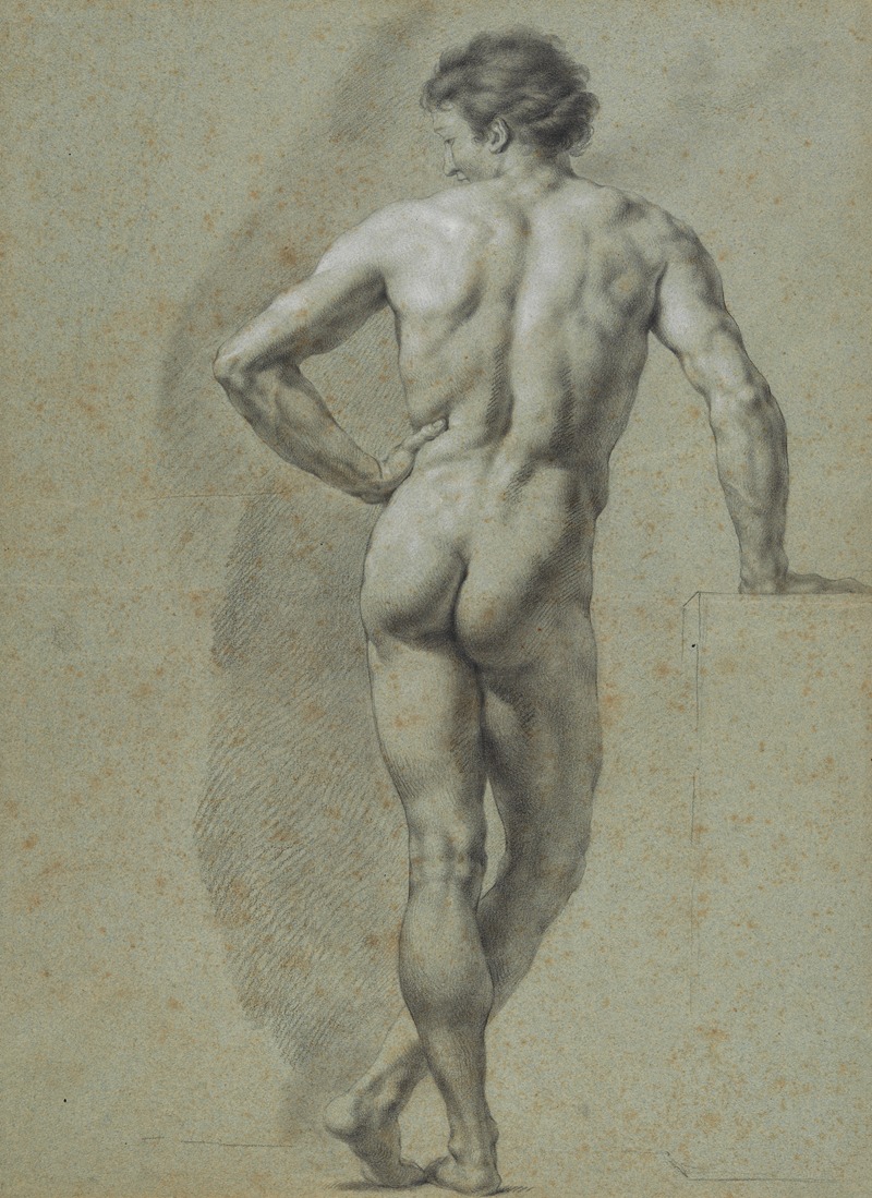 Anton Raphael Mengs - Stehender Rückenakt, den linken Arm eingestützt